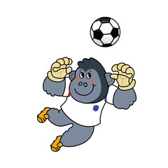 Obraz premium soccer ball cartoon