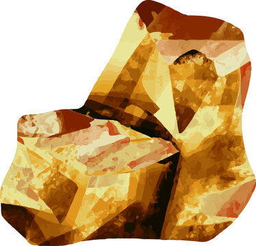 recommend clip art: clip art illustration of mineral golds stones rocks for landscape background asset