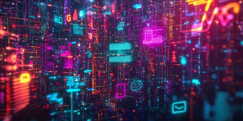 Global 5G Network Futuristic Tech Data and Connectivity