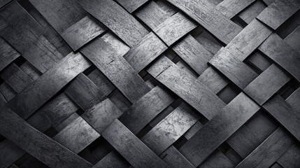 Abstract grayscale crisscross patterns with sleek and modern visual effects.