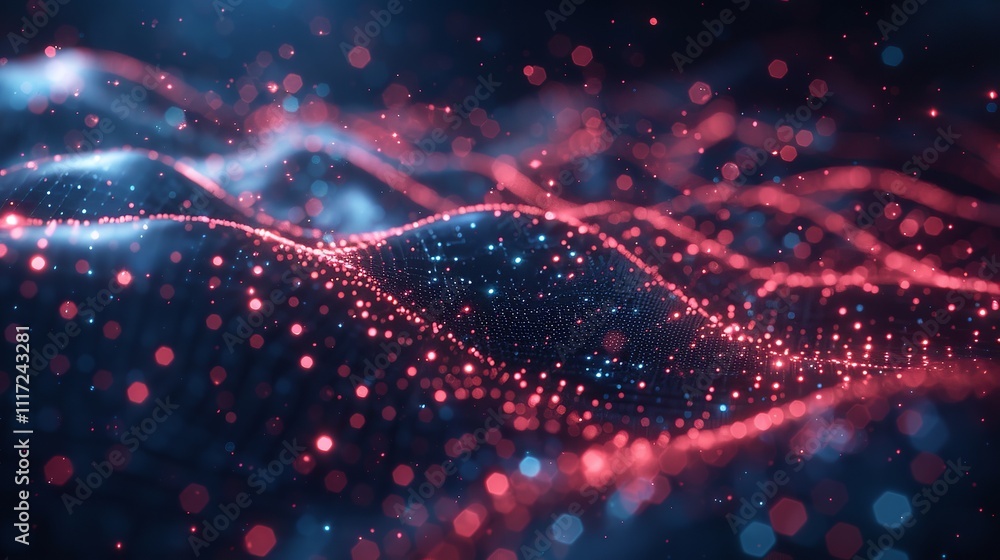 Poster abstract digital data plexus technology background animation of an abstract plexus shape technology 