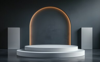Fototapeta premium stage with spotlight 