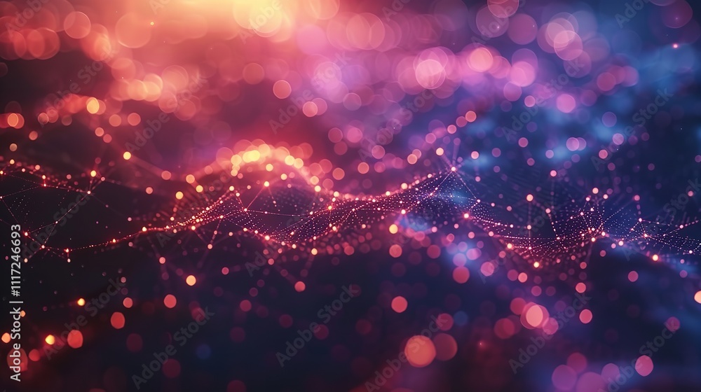 Poster abstract digital data plexus technology background animation of an abstract plexus shape technology 