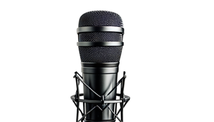 Professional microphone with pop filter for recording