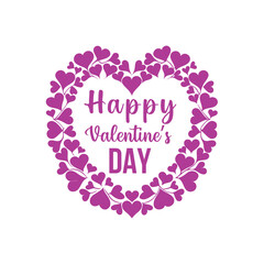 Happy valentine's day in heart