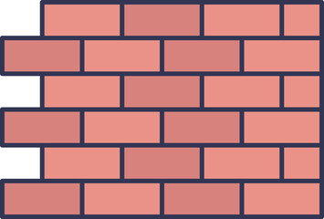 Obraz premium Illustration of a brick wall symbolizing strength and stability.