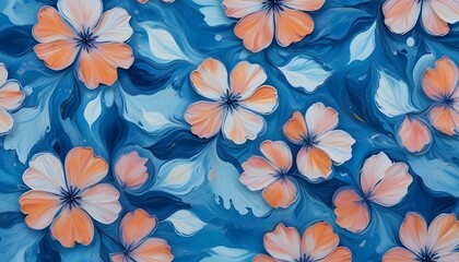 Clear Plain Shiny Warm Soft Vintage Bokeh Cloudy Wave Like Geometric Blue Background or Texture