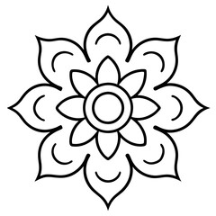 abstract flower vector, diwali-mandala-floral-vector