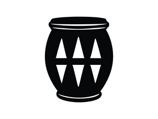 Christmas Drum Silhouettes for Crafts