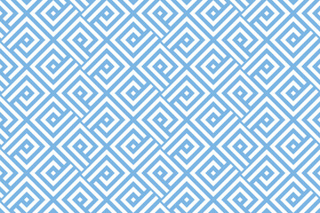 Abstract geometric pattern. A seamless vector background. White and blue ornament. Graphic modern pattern. Simple lattice graphic design