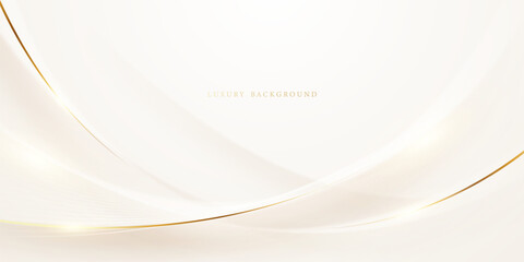 white background design With luxurious golden effect elements. Vector illustration