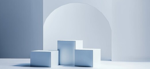 white door in blue wall

