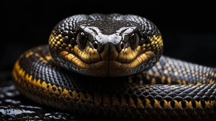 The Venomous Majesty of King Cobra looking in Eyes