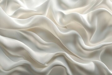 Obraz premium Smooth elegant white silk or satin texture as wedding background.