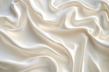 Obraz premium Smooth elegant white silk or satin texture can use as wedding background.