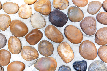 Sea stone wall mixed with concrete for the background.