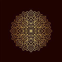 Beautiful Luxury Gold Mandala Illustration Vol. 16