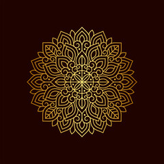 Beautiful Luxury Gold Mandala Illustration Vol. 24