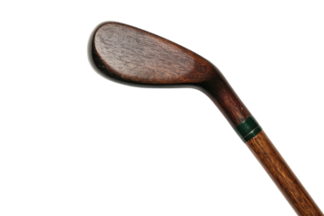 Unique wooden golf club head showcasing craftsmanship and design for avid golfers in a classic style