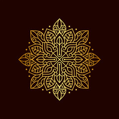 Beautiful Luxury Gold Mandala Illustration Vol. 27