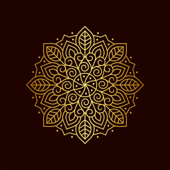 Beautiful Luxury Gold Mandala Illustration Vol. 28