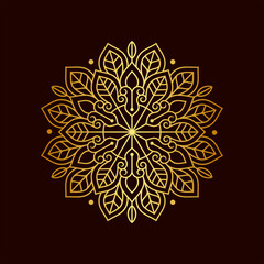 Beautiful Luxury Gold Mandala Illustration Vol. 30