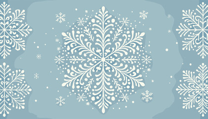 Snowflake concept vector illustration
