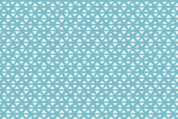 筆タッチの三角形が並んだ水色の背景イラスト