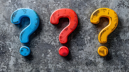 Question mark concept copy space ai generative 