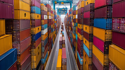 Fototapeta premium Blockchain solutions tracking logistics from origin to consumer.