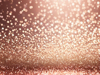 Fototapeta premium Shiny Golden Glitter Festive Spots of light bokeh Background