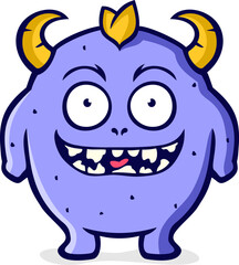 Cute Little Monster Cartoon Illustration Vol. 7