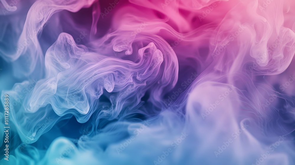 Aufkleber vibrant abstract background with flowing colors digital art studio artistic colorful light play conc