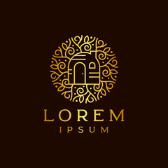 Elegant And Luxury Tree House Logo Template Vol. 2