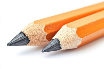 Broken Pencil Halves Symbolizing Frustration