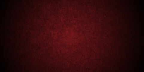 Grunge dark red rock studio stucco antique grunge spot light backdrop background. concrete distressed gradient limestone sketch wall rough blank aged texture background.