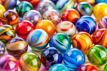 Colorful Marbles Macro Photography High Resolution
