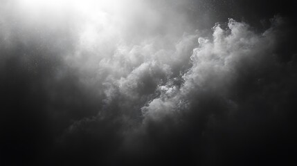 Obraz premium A smooth monochrome gradient fading from black into pale gray, textured with soft digital grain and glowing accents, creating a clean and modern design, ultra hd artwork. --ar 16:9