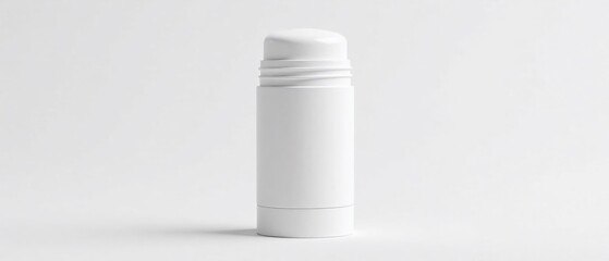 Glossy White Deodorant Stick Packaging - High-Quality AI Photo