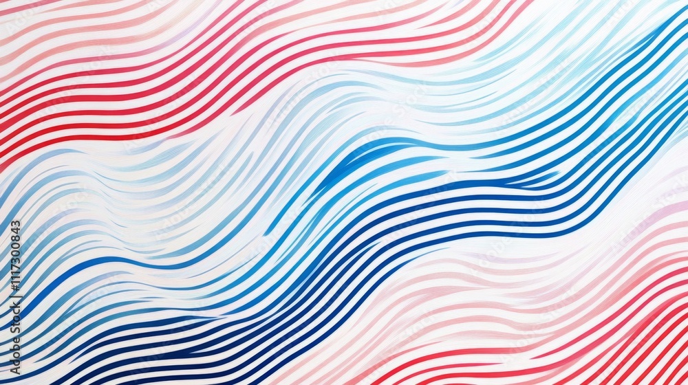 Poster stylish abstract stripe design with wavy lines for modern business background presentations
