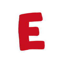E Alphabet Hand Drawn Style And Colorful Design Font Design E Alphabet Isolated