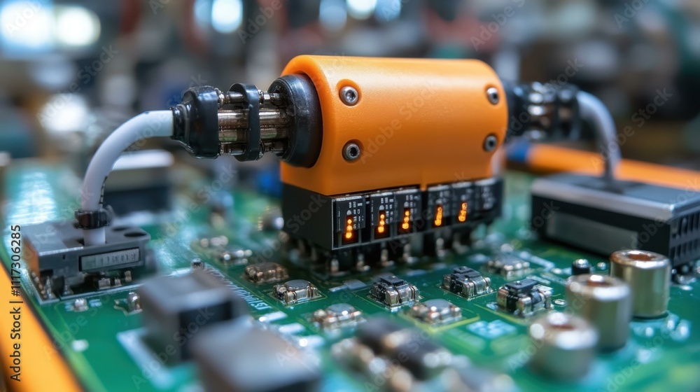 Poster smart tech malfunctions sensor malfunctions one main object high quality very detailed professional 