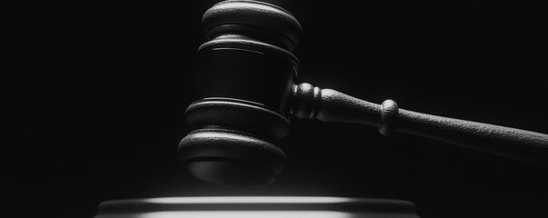 Judicial proceedings courtroom legal action dramatic lighting close-up justice and authority symbolism