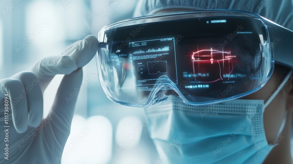 Aufkleber cutting-edge technology in medical research: a sharp focus on digital augmented reality glasses for 