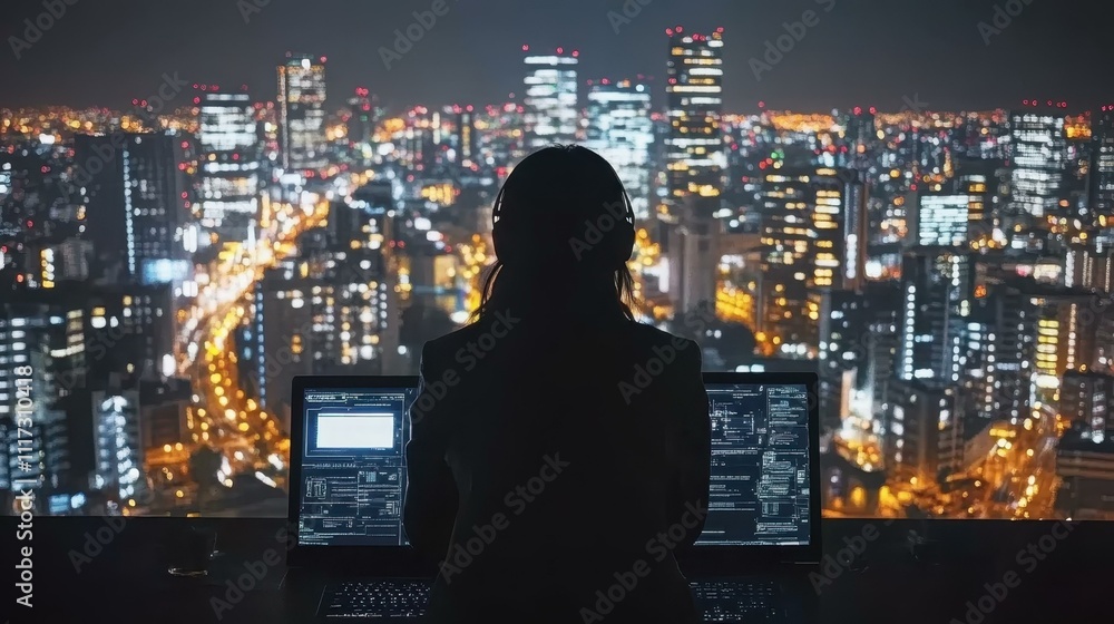 Poster ethical hacking themes cybersecurity frameworks one main object high quality very detailed professio
