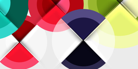 Obraz premium Target circle geometric abstract shapes. Vector Illustration For Wallpaper, Banner, Background, Card, Book Illustration, landing page