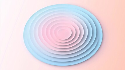 Fototapeta premium Pastel Concentric Circles Abstract Design