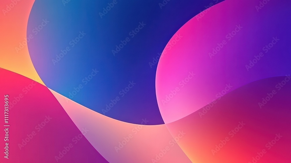 Poster abstract colorful swirls gradient background design