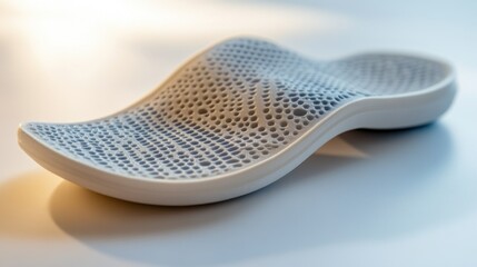 Three dimensional printed insole design with porous surface