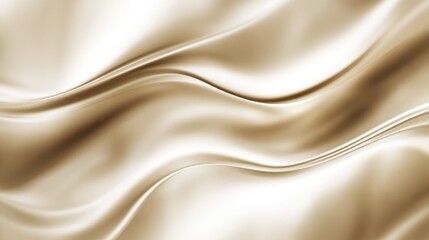 Abstract Beige Wave Silk Fabric Background